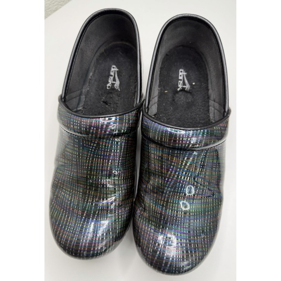 Dansko XP Slip On Clog Prism Black Leather Size 41 EU 10.5-11 US - Picture 2 of 11